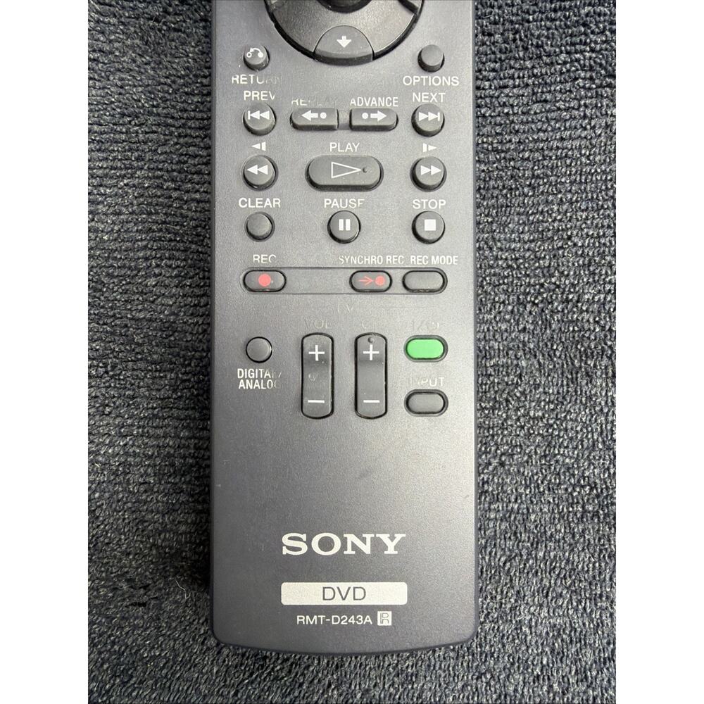 Sony Remote Control RMT-D243A for RDR-GX355 RDR-GX255 DVD Recorder Works OEM - Picture 3 of 8